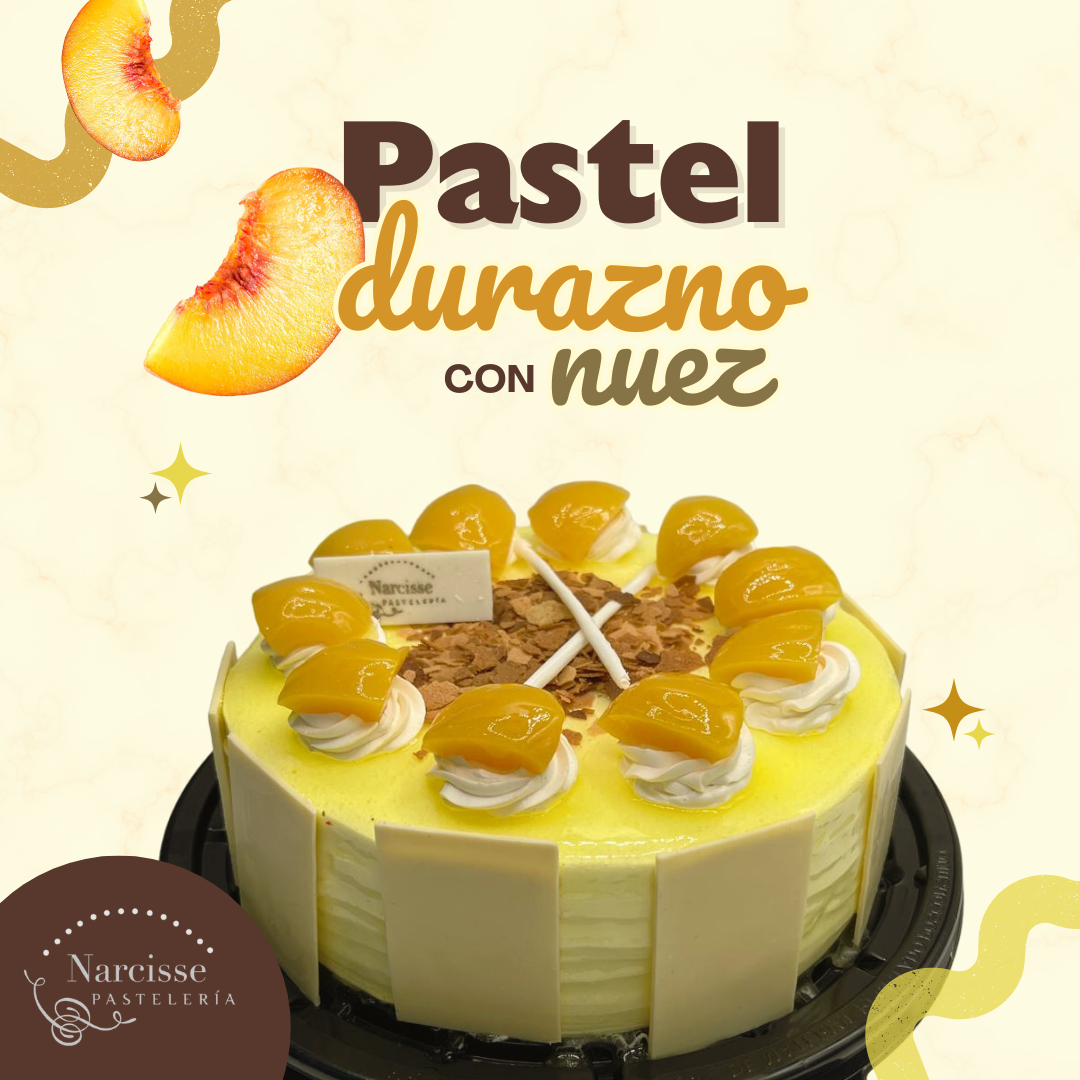 El durazno, la fruta de gran combinación en pasteles