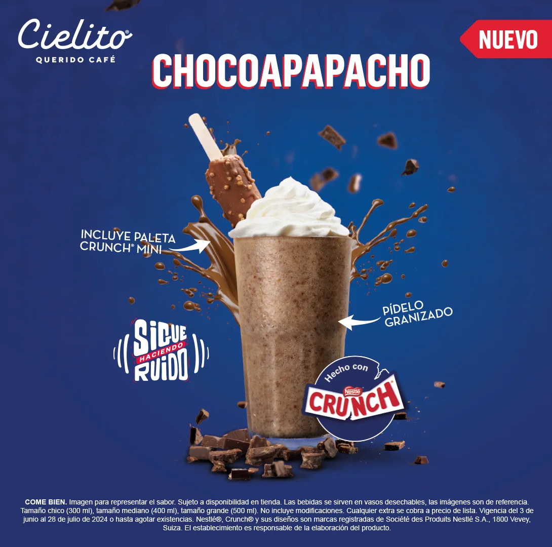 El Chocolate Crunch llega a Cielito Querido Café 