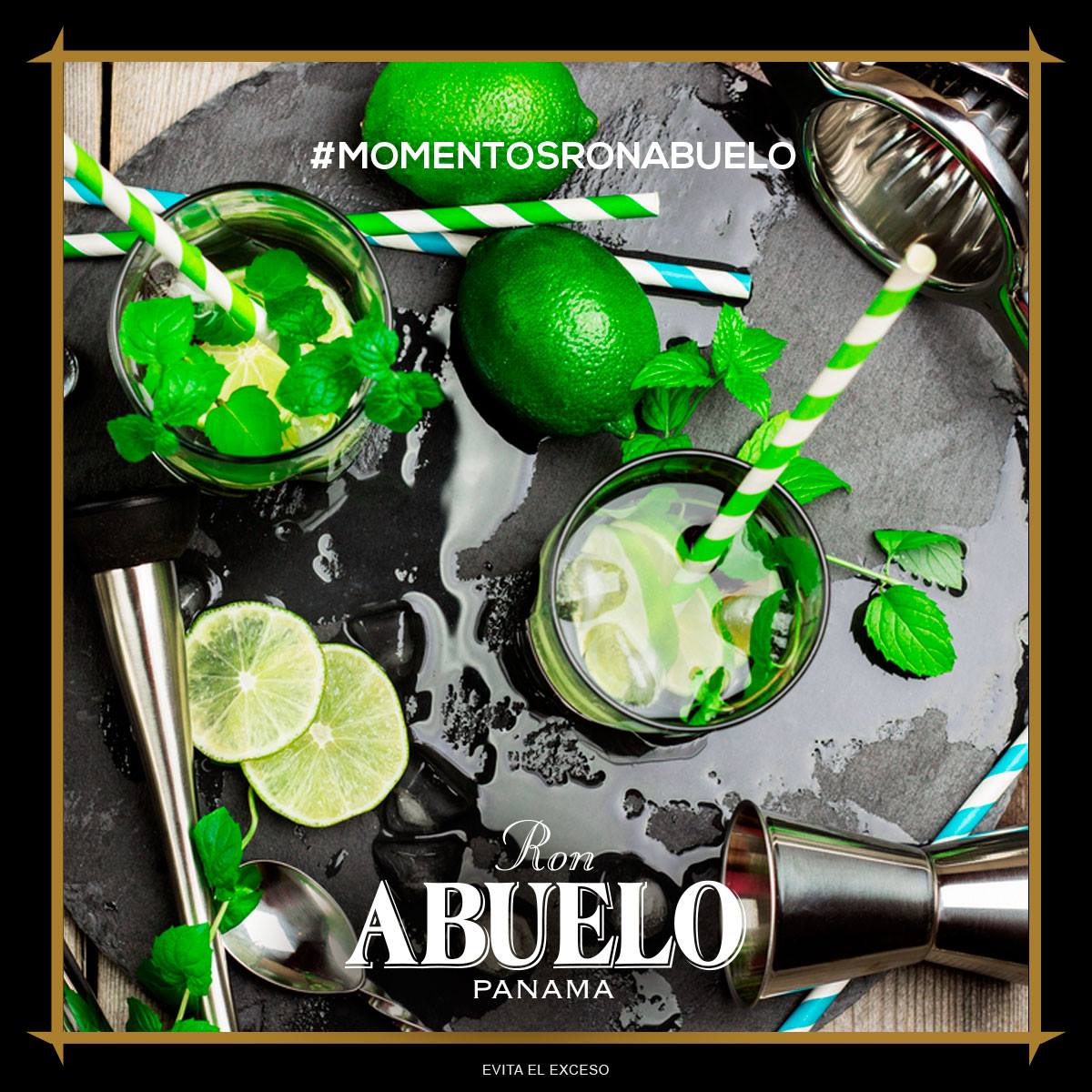 Celebremos el Día Mundial del Mojito con una deliciosa comida y Ron Abuelo