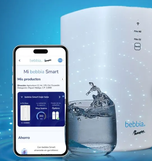 bebbia presenta innovador sistema inteligente que evoluciona la forma de hidratarse